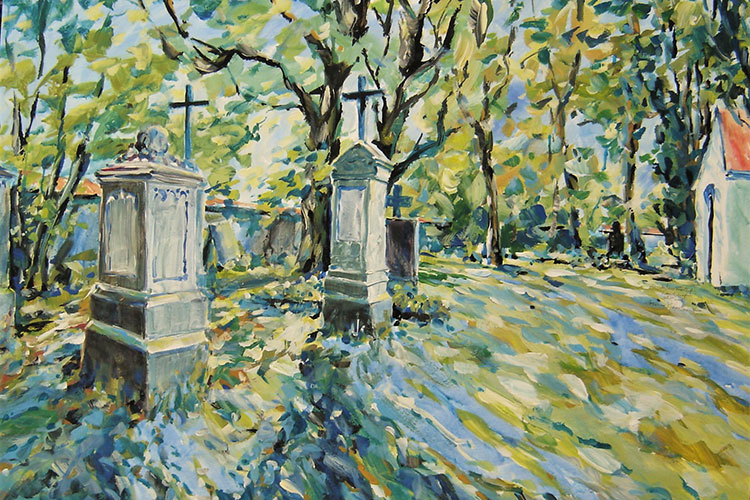 acryl-Lauchdorf-aeusserer-friedhof