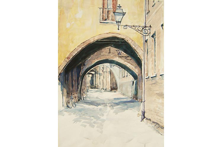 stadtansichten aquarell